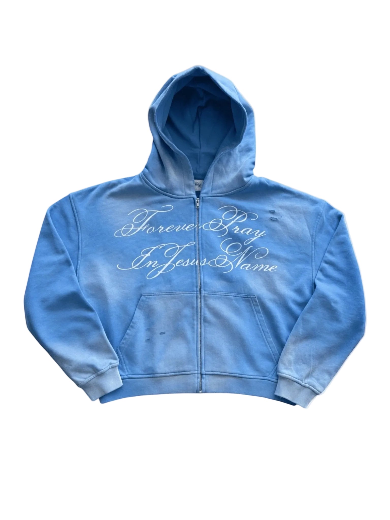 Prayersavenu ジップフーディー JESUS TIME ZIP UP - ARCTIC – Prayers Avenu ​