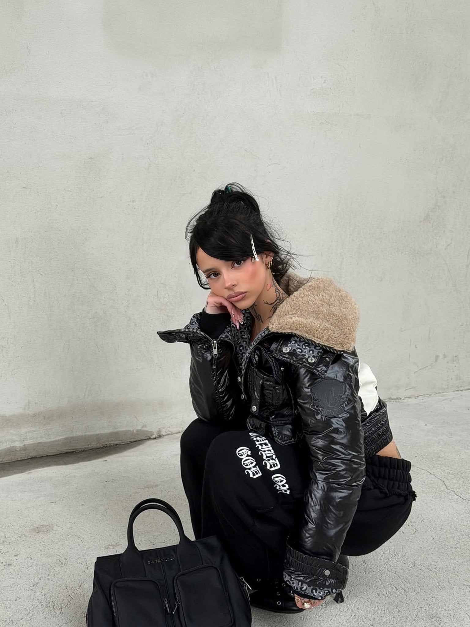 GRACE LAYER BAGGY SWEATPANTS - VOID - Prayers Avenu ​