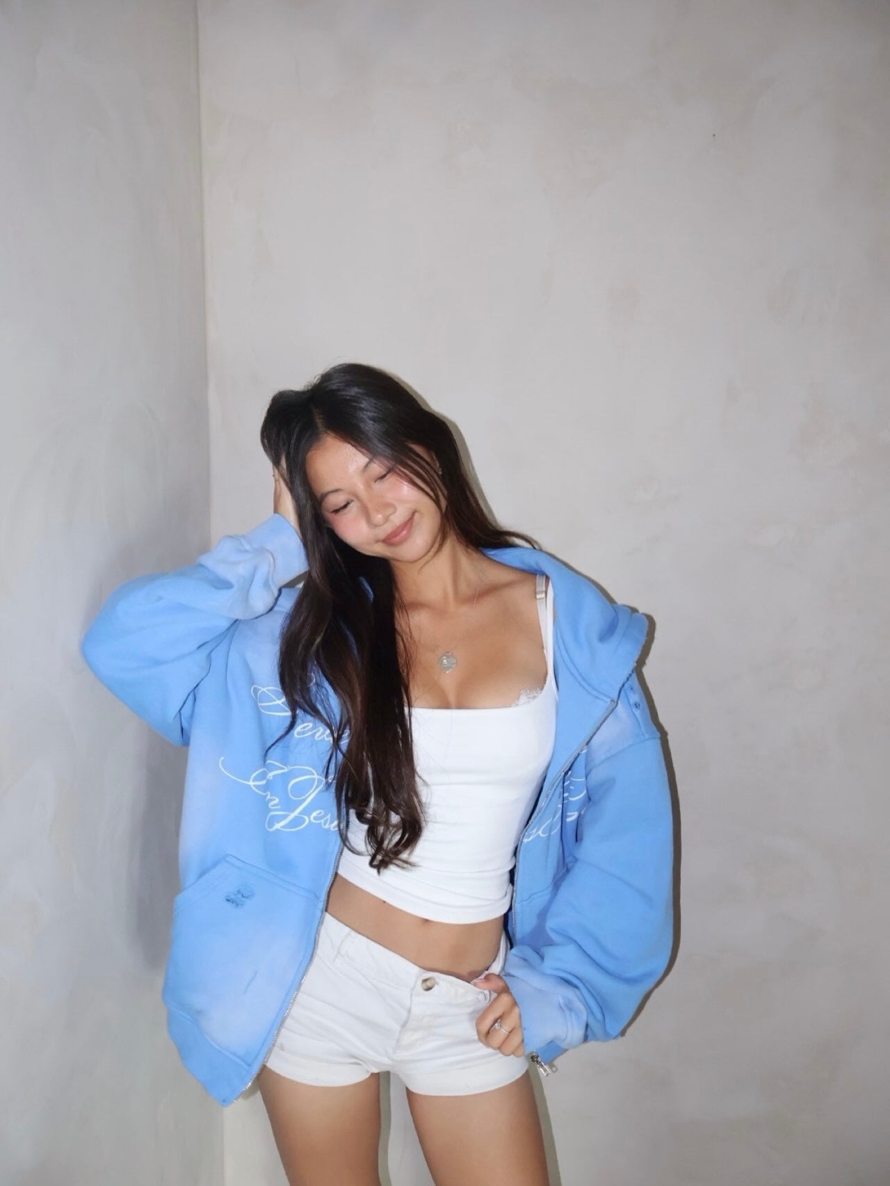 JESUS TIME ZIP UP - ARCTIC - Prayers Avenu ​