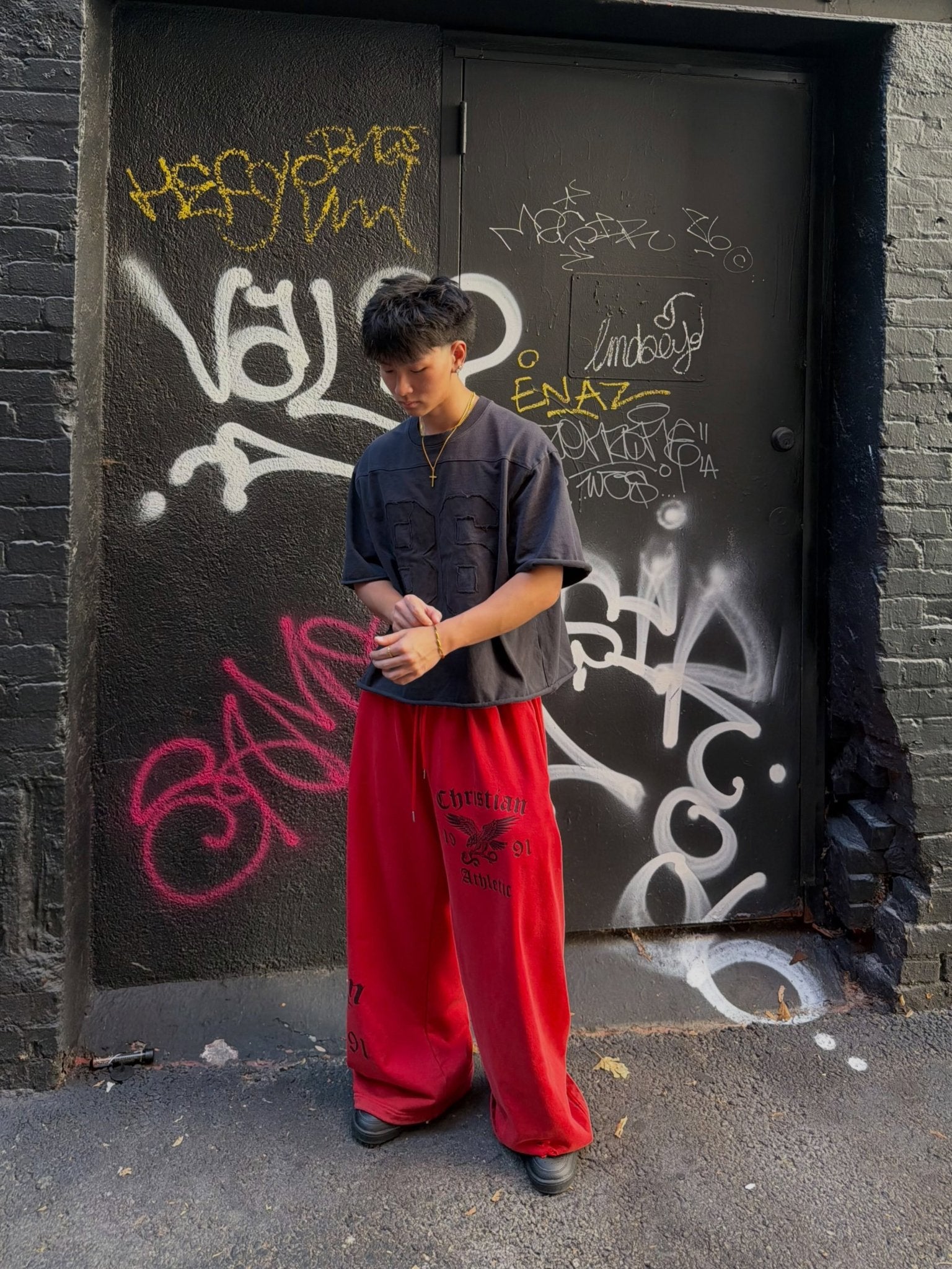 FIRE SPIRIT BAGGY SWEATPANTS - Prayers Avenu ​