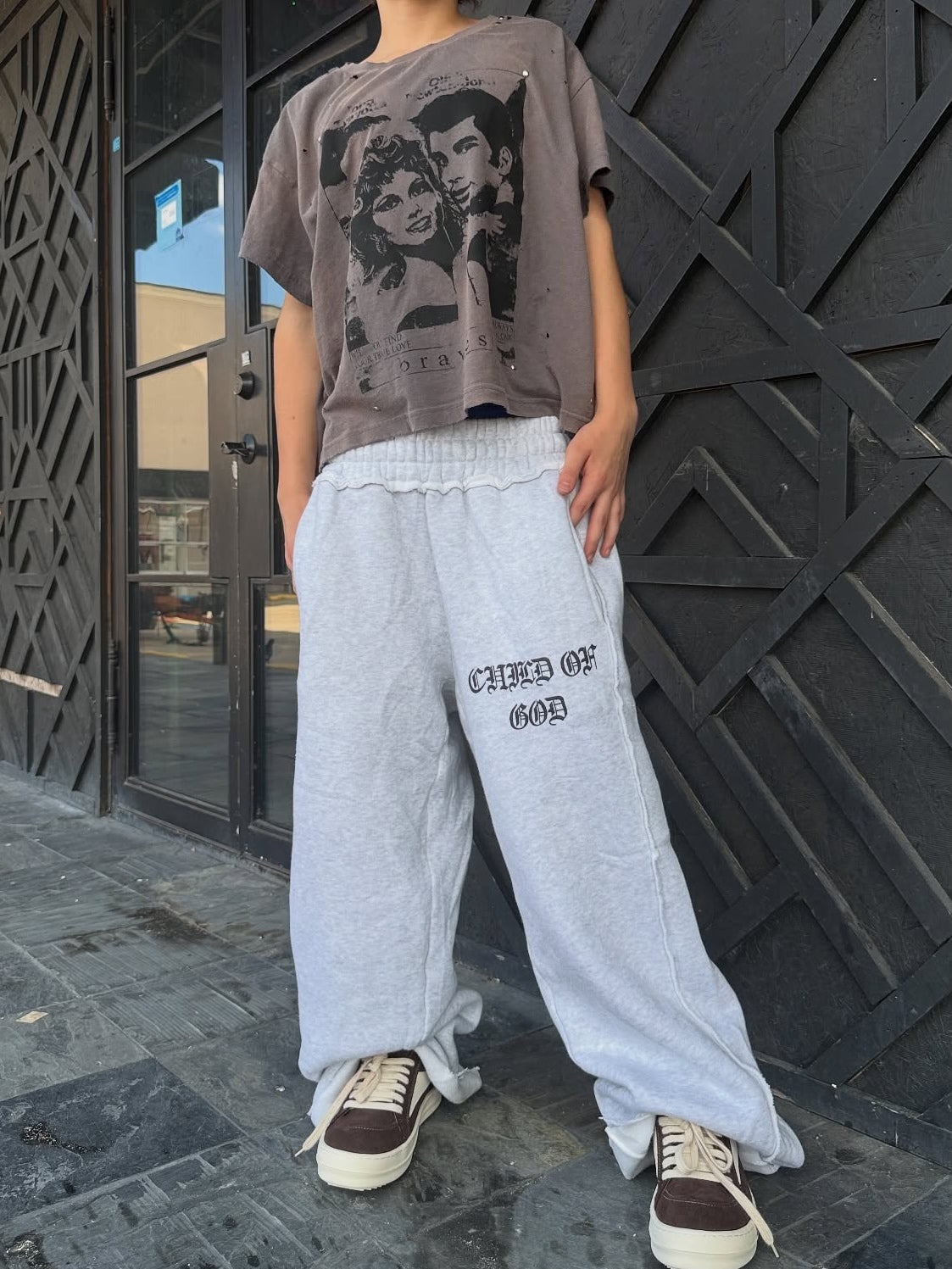 GRACE LAYER BAGGY SWEATPANTS - Prayers Avenu ​