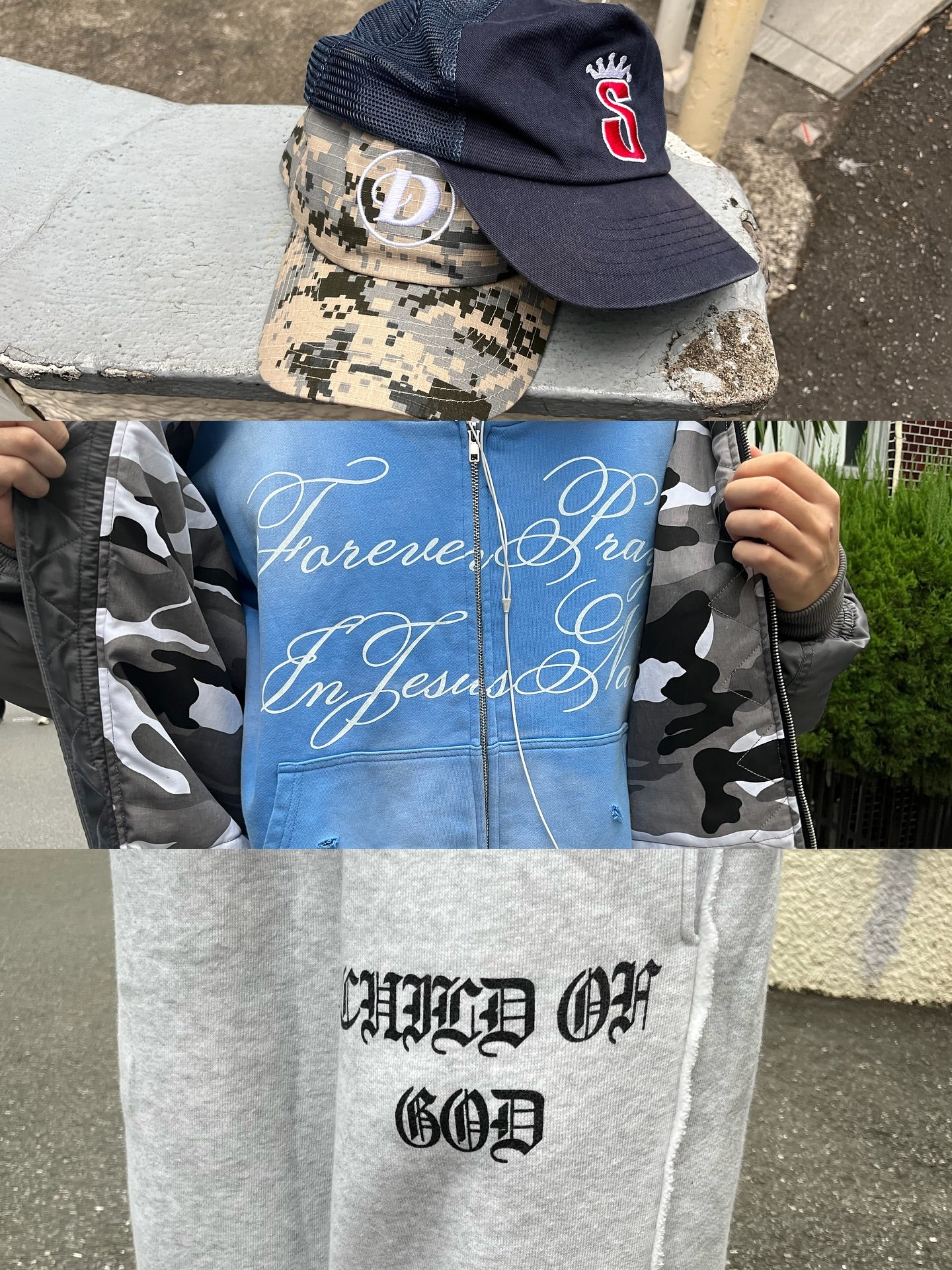 GRACE LAYER BAGGY SWEATPANTS - Prayers Avenu ​