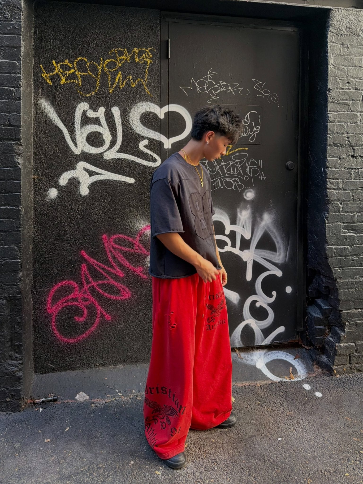FIRE SPIRIT BAGGY SWEATPANTS - Prayers Avenu ​