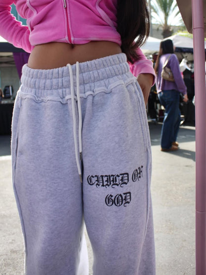 GRACE LAYER BAGGY SWEATPANTS - Prayers Avenu ​