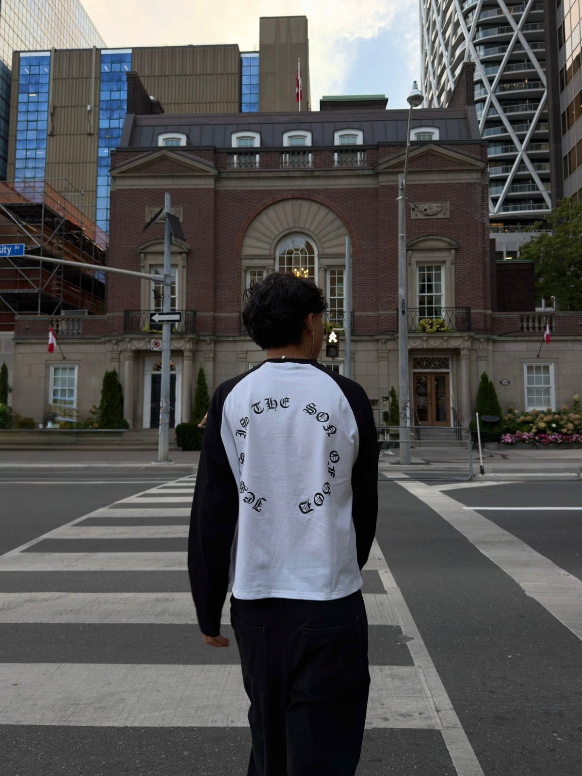 CHROME CROSS LONGSLEEVE - Prayers Avenu ​
