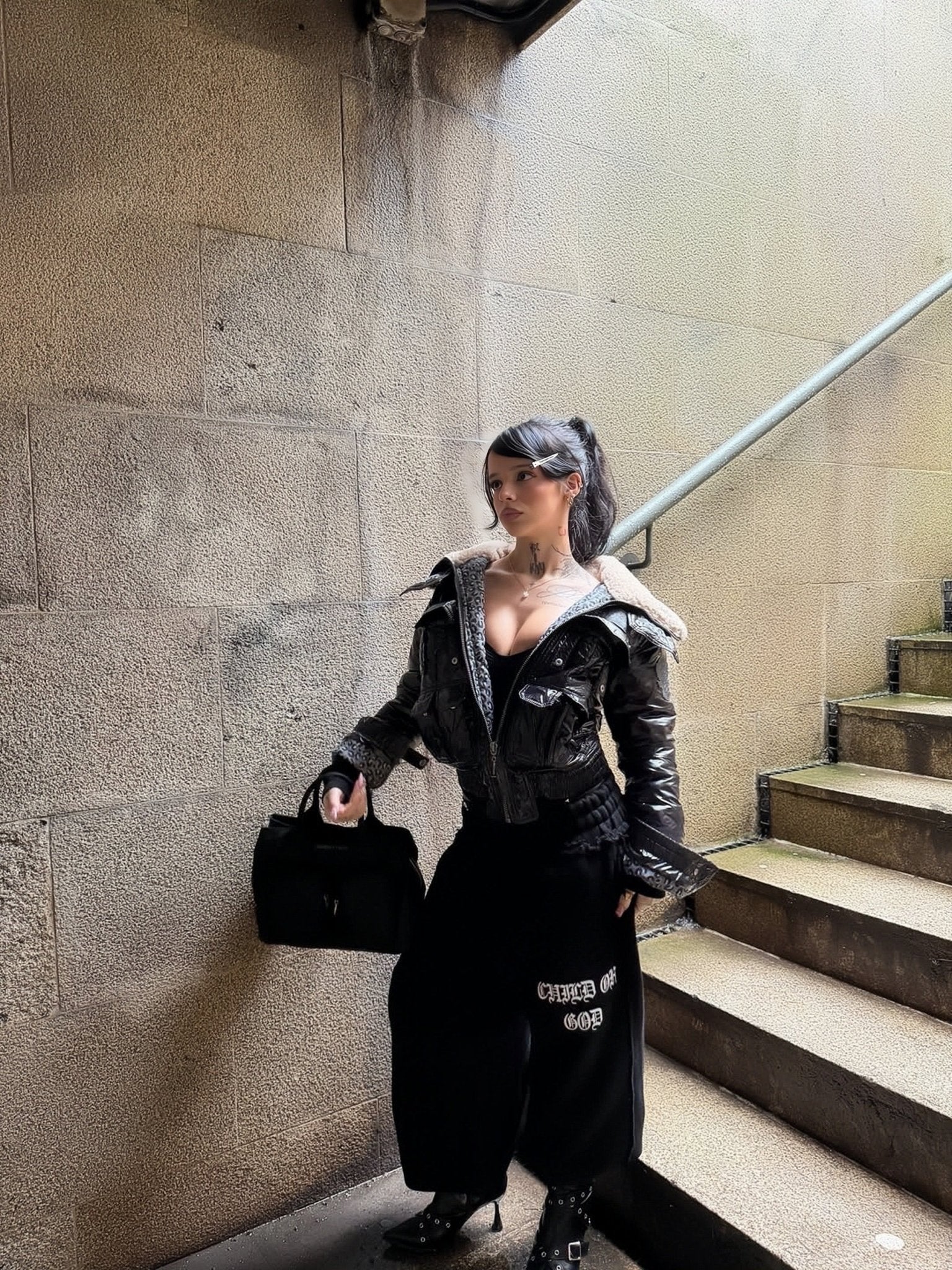 GRACE LAYER BAGGY SWEATPANTS - VOID - Prayers Avenu ​