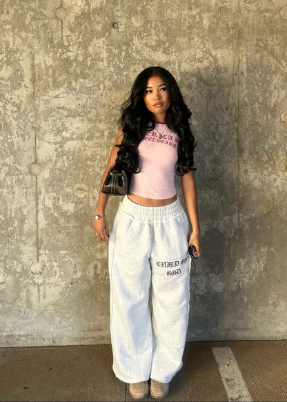 GRACE LAYER BAGGY SWEATPANTS - Prayers Avenu ​