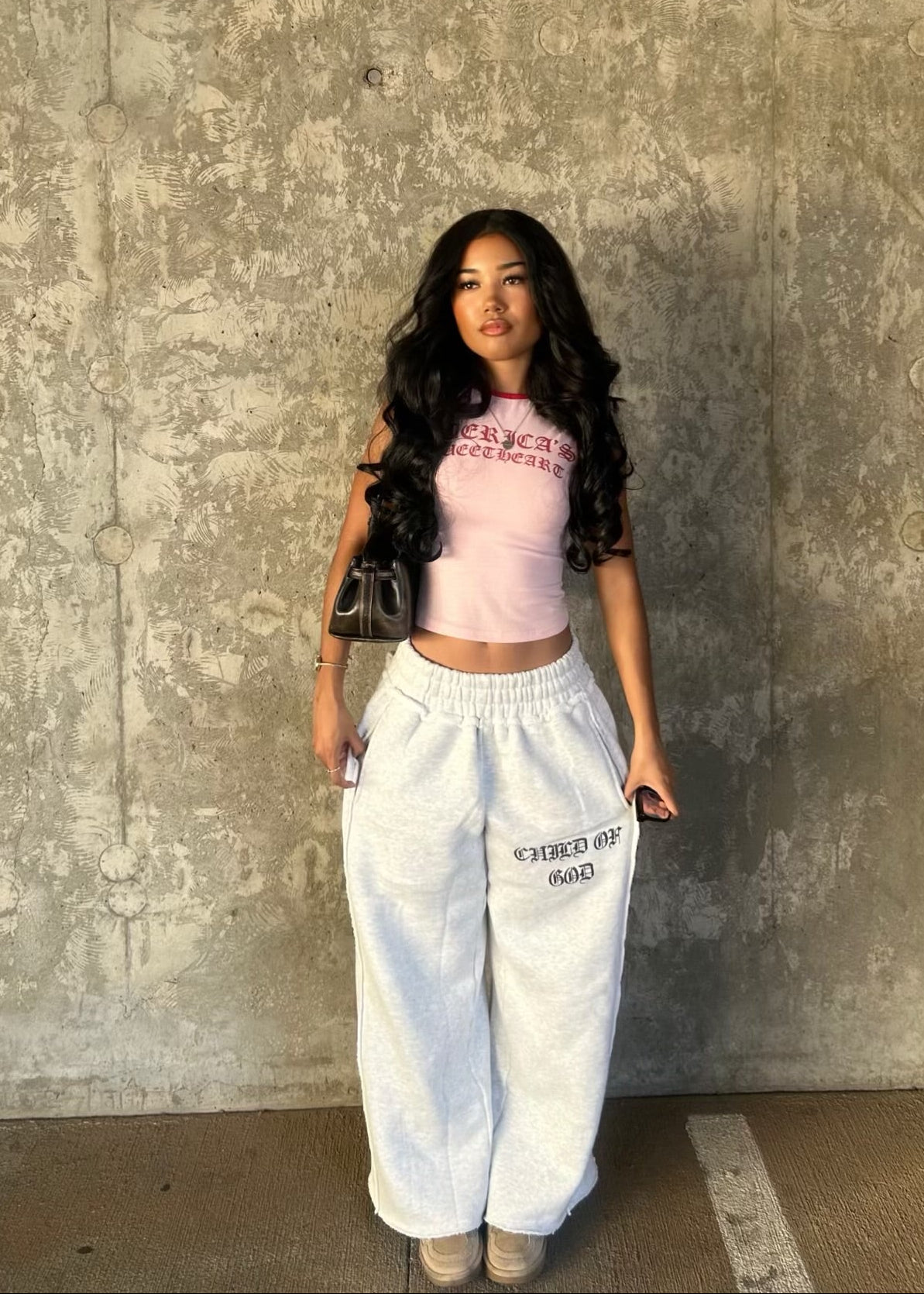 GRACE LAYER BAGGY SWEATPANTS - Prayers Avenu ​