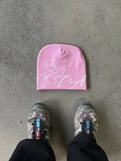 PINK PRAYER BEANIE