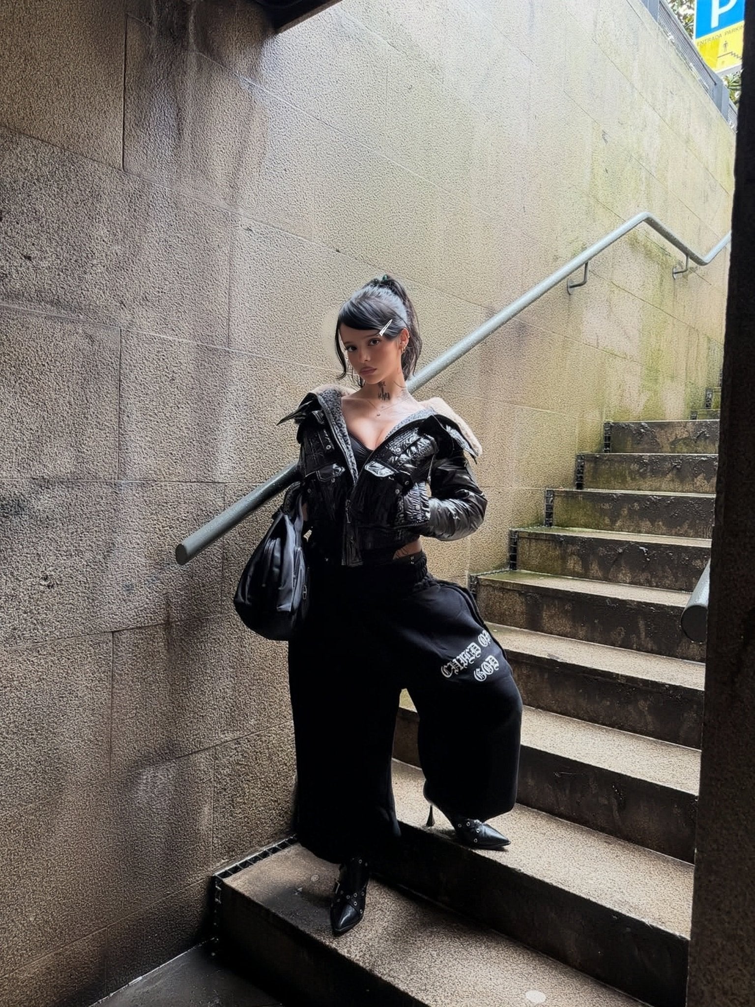 GRACE LAYER BAGGY SWEATPANTS - VOID - Prayers Avenu ​