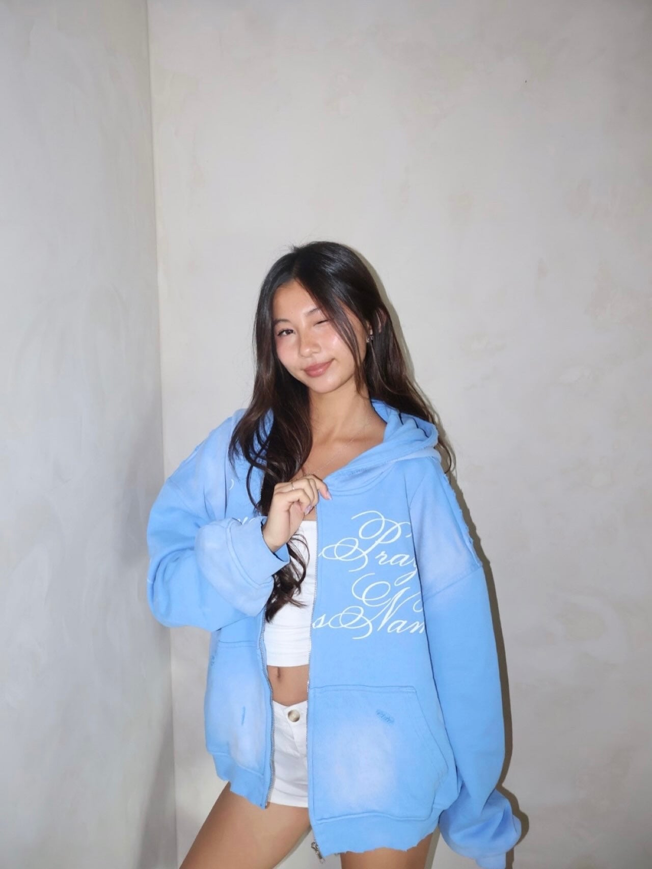 JESUS TIME ZIP UP - ARCTIC - Prayers Avenu ​
