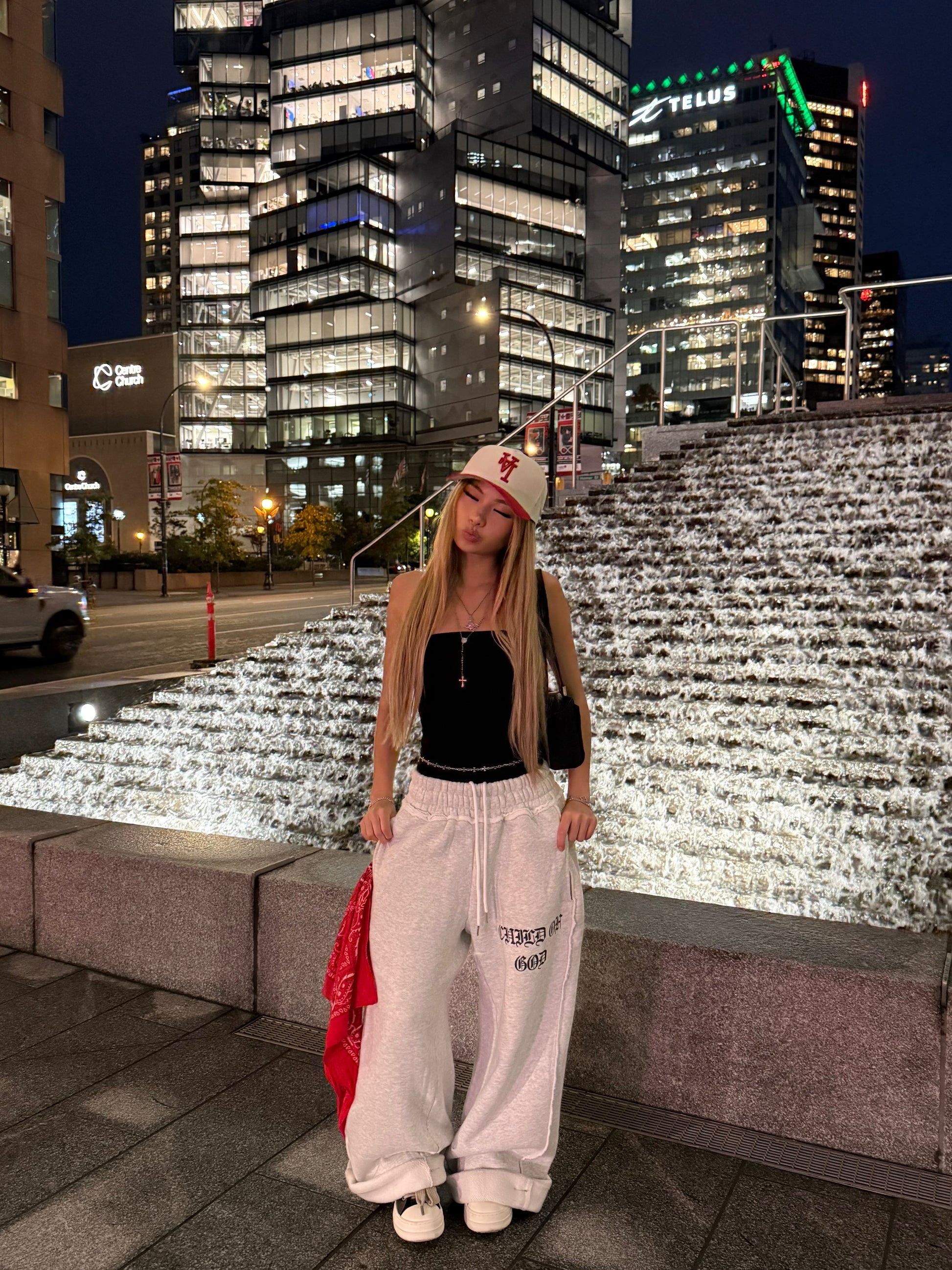 GRACE LAYER BAGGY SWEATPANTS - Prayers Avenu ​