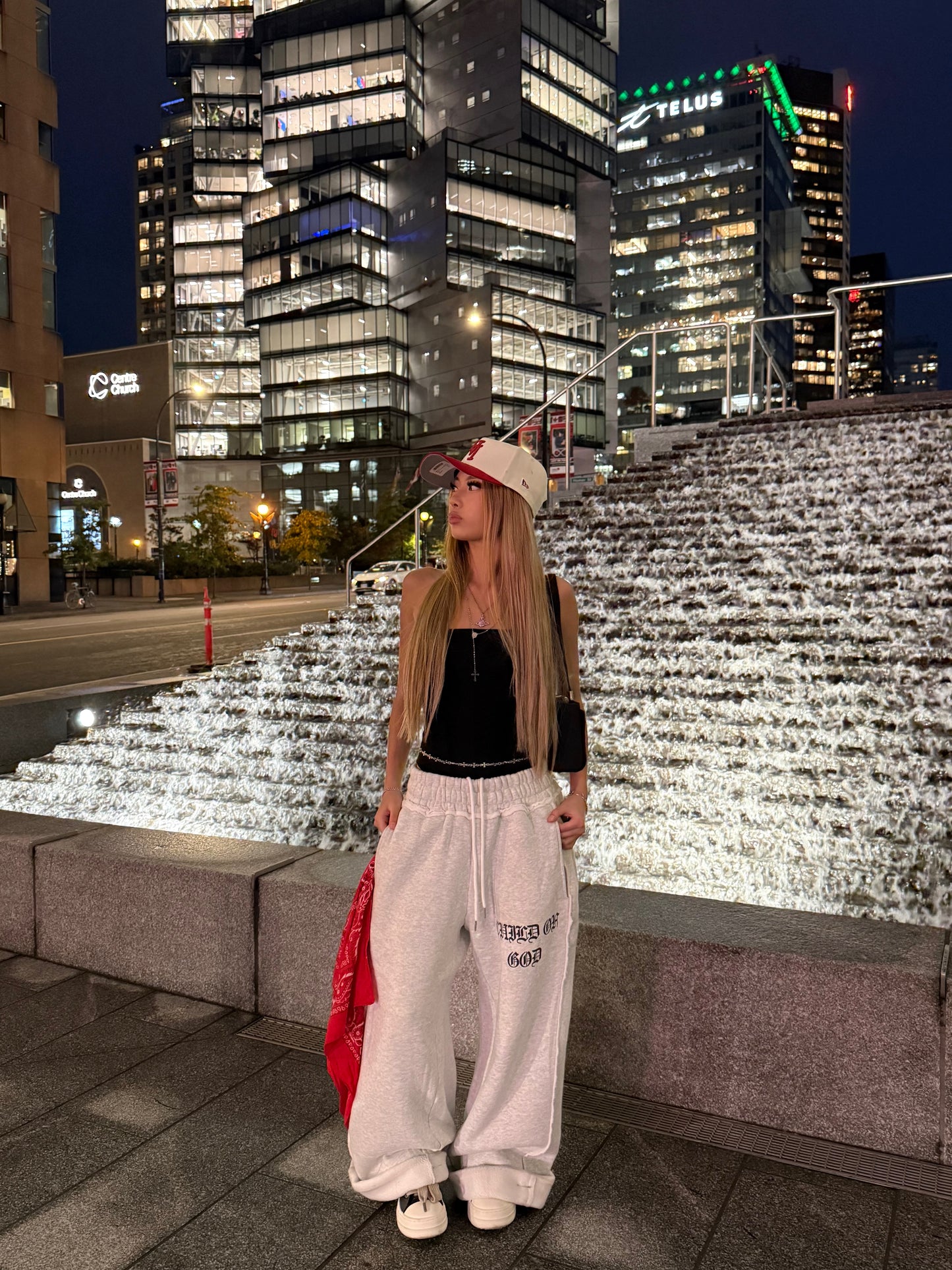 GRACE LAYER BAGGY SWEATPANTS - Prayers Avenu ​