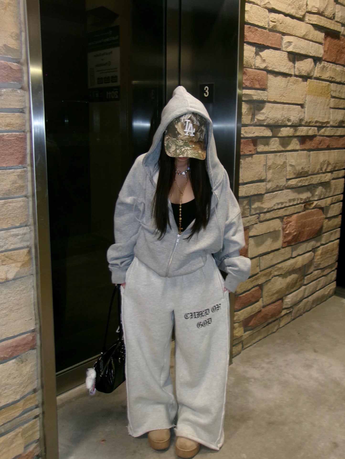 GRACE LAYER BAGGY SWEATPANTS - Prayers Avenu ​