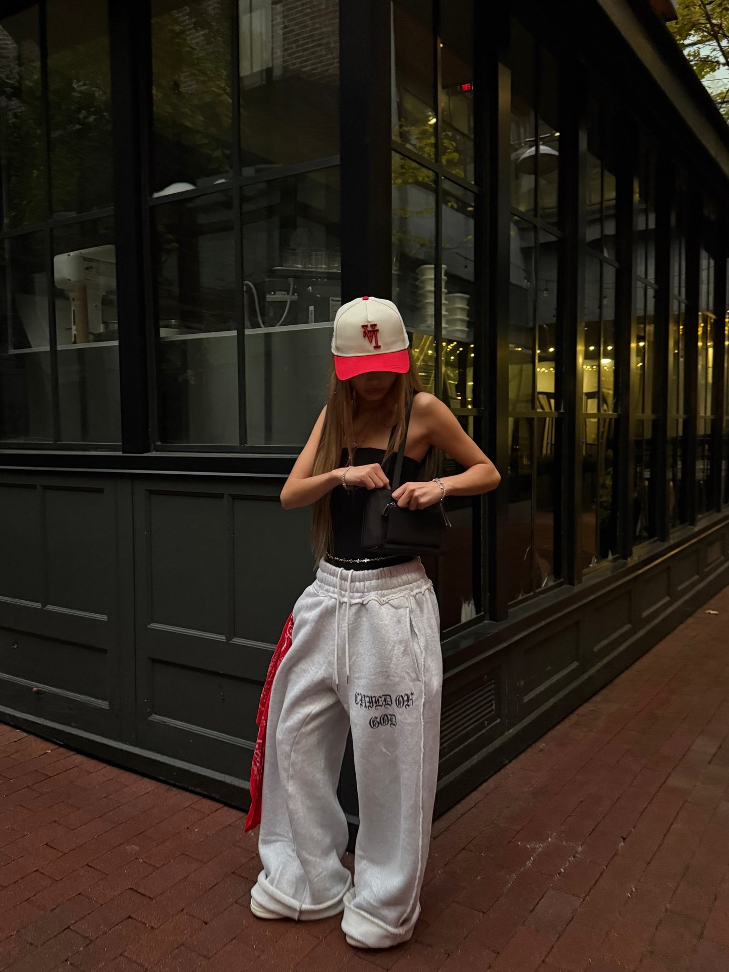 GRACE LAYER BAGGY SWEATPANTS - Prayers Avenu ​