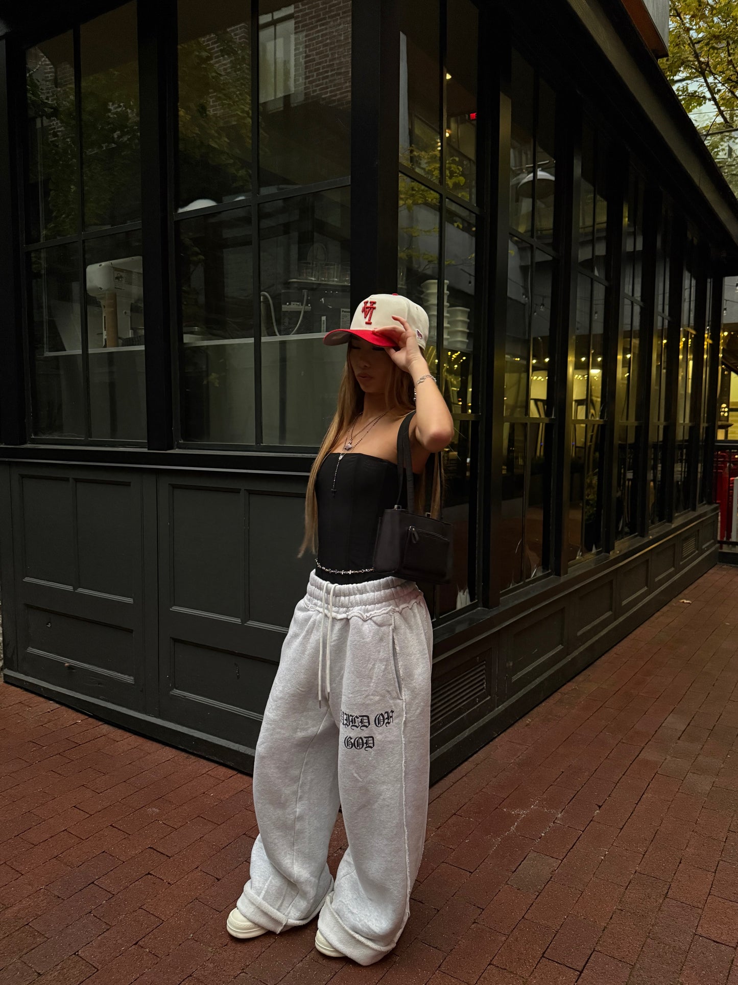 GRACE LAYER BAGGY SWEATPANTS - Prayers Avenu ​