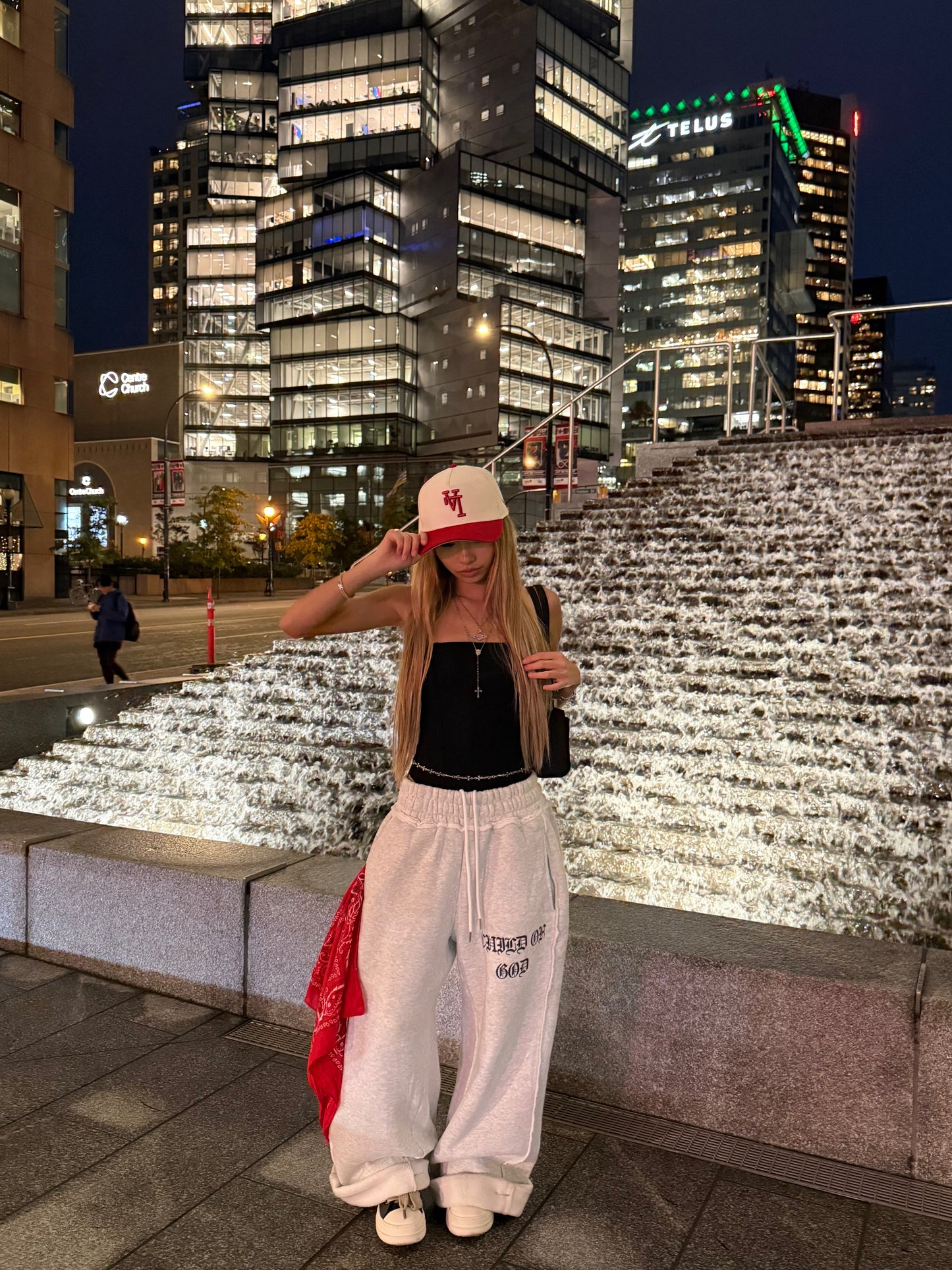 GRACE LAYER BAGGY SWEATPANTS - Prayers Avenu ​