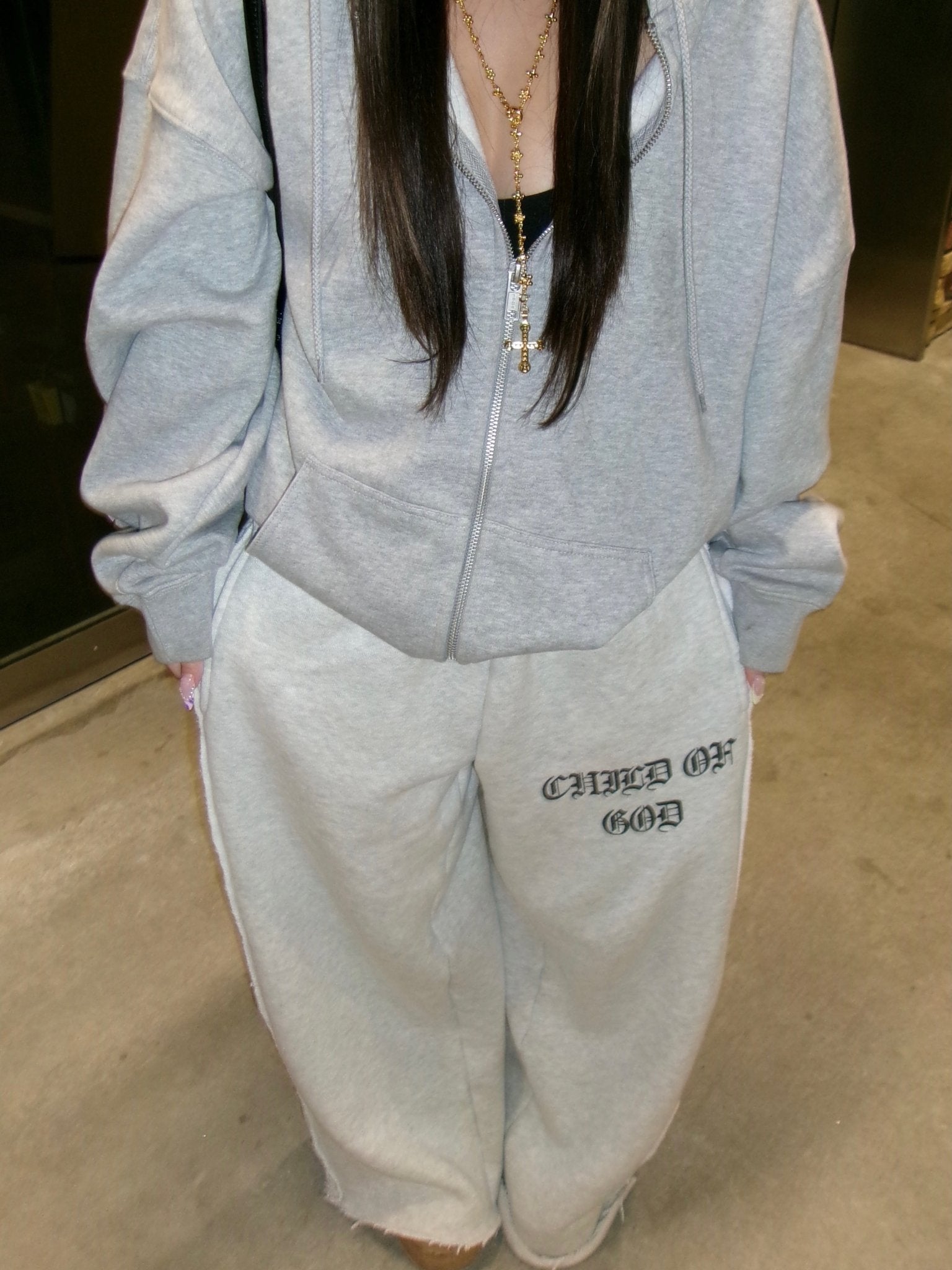GRACE LAYER BAGGY SWEATPANTS - Prayers Avenu ​
