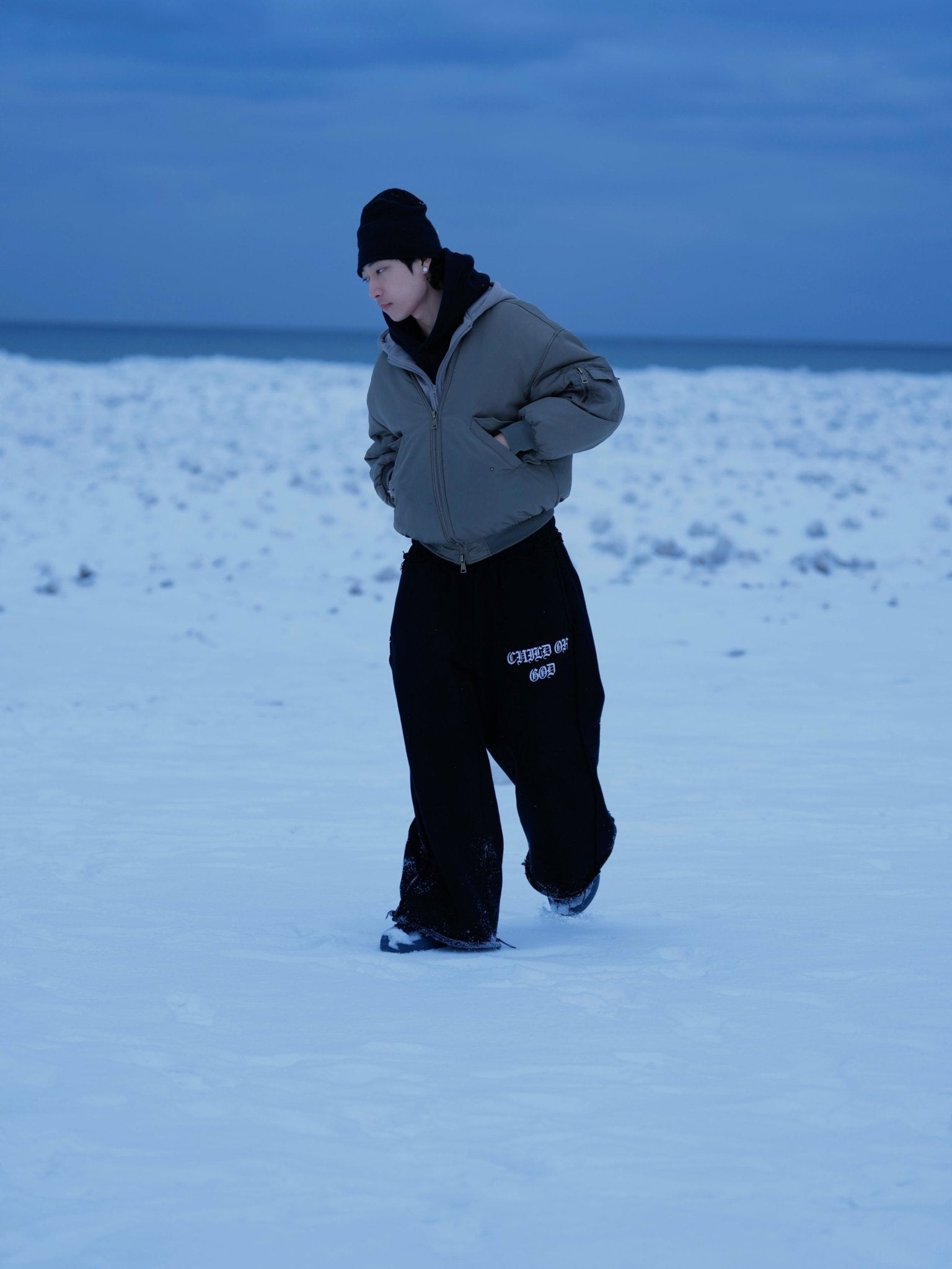 GRACE LAYER BAGGY SWEATPANTS - VOID - Prayers Avenu ​