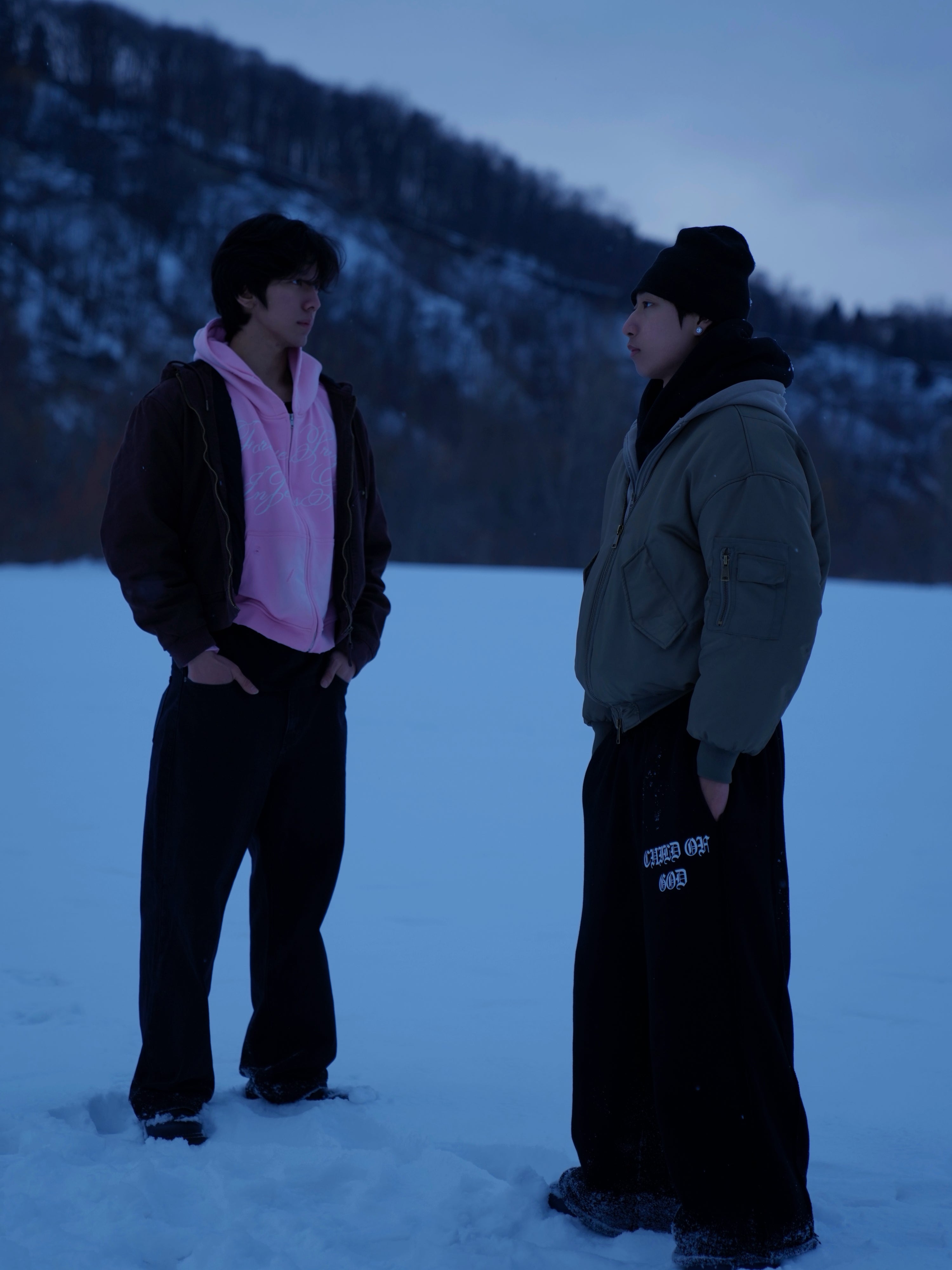 GRACE LAYER BAGGY SWEATPANTS - VOID - Prayers Avenu ​