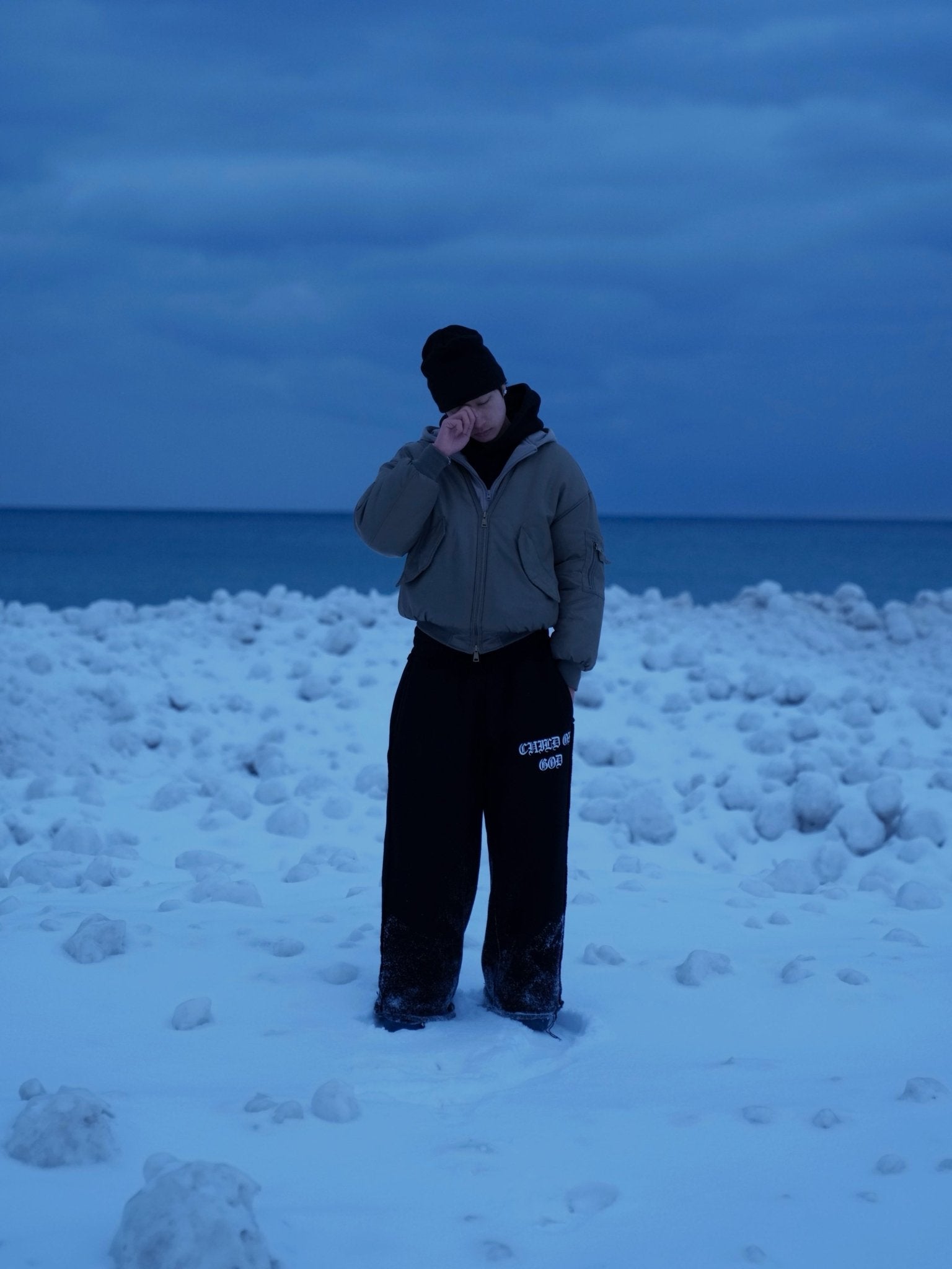 GRACE LAYER BAGGY SWEATPANTS - VOID - Prayers Avenu ​