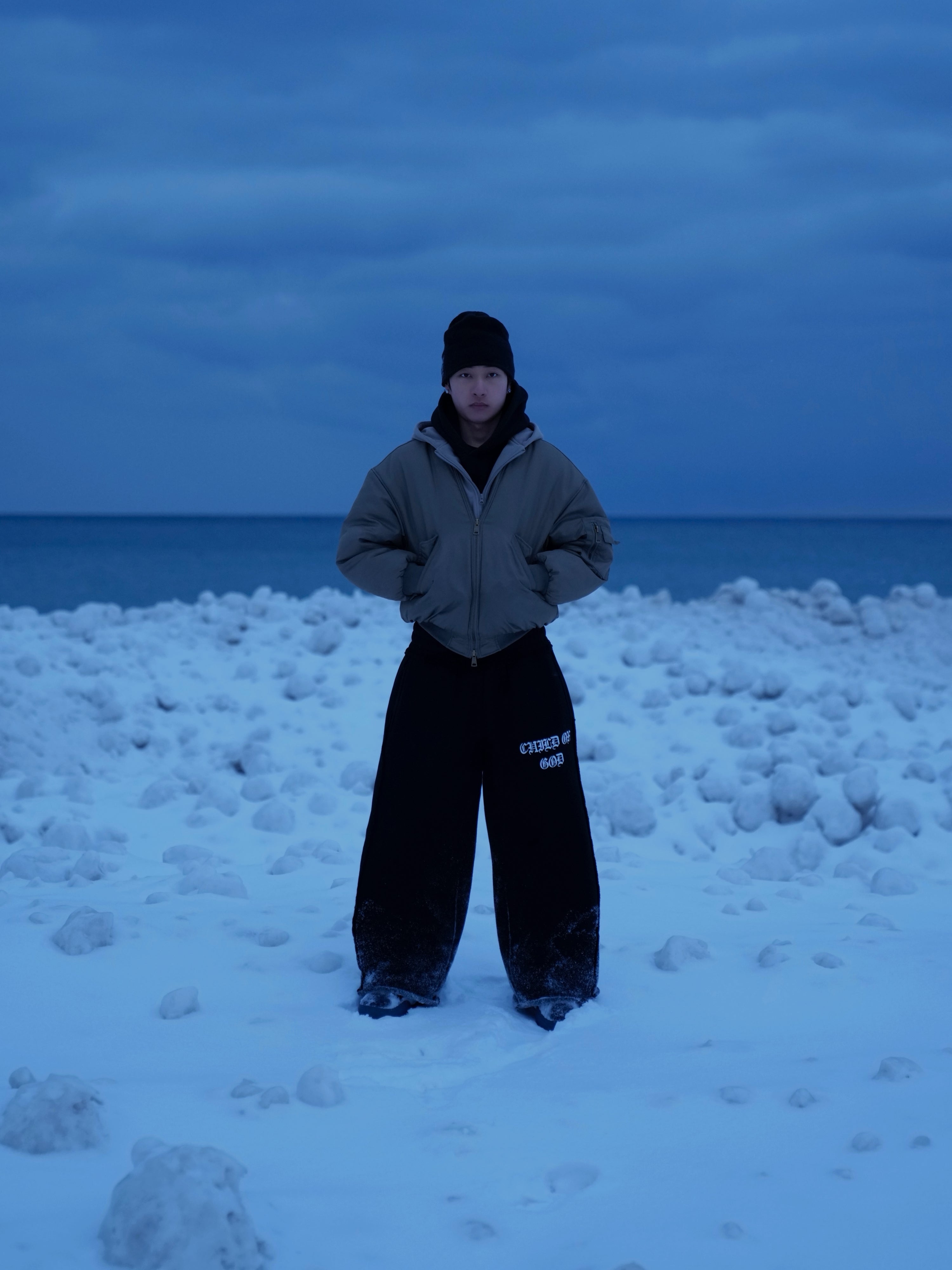 GRACE LAYER BAGGY SWEATPANTS - VOID - Prayers Avenu ​