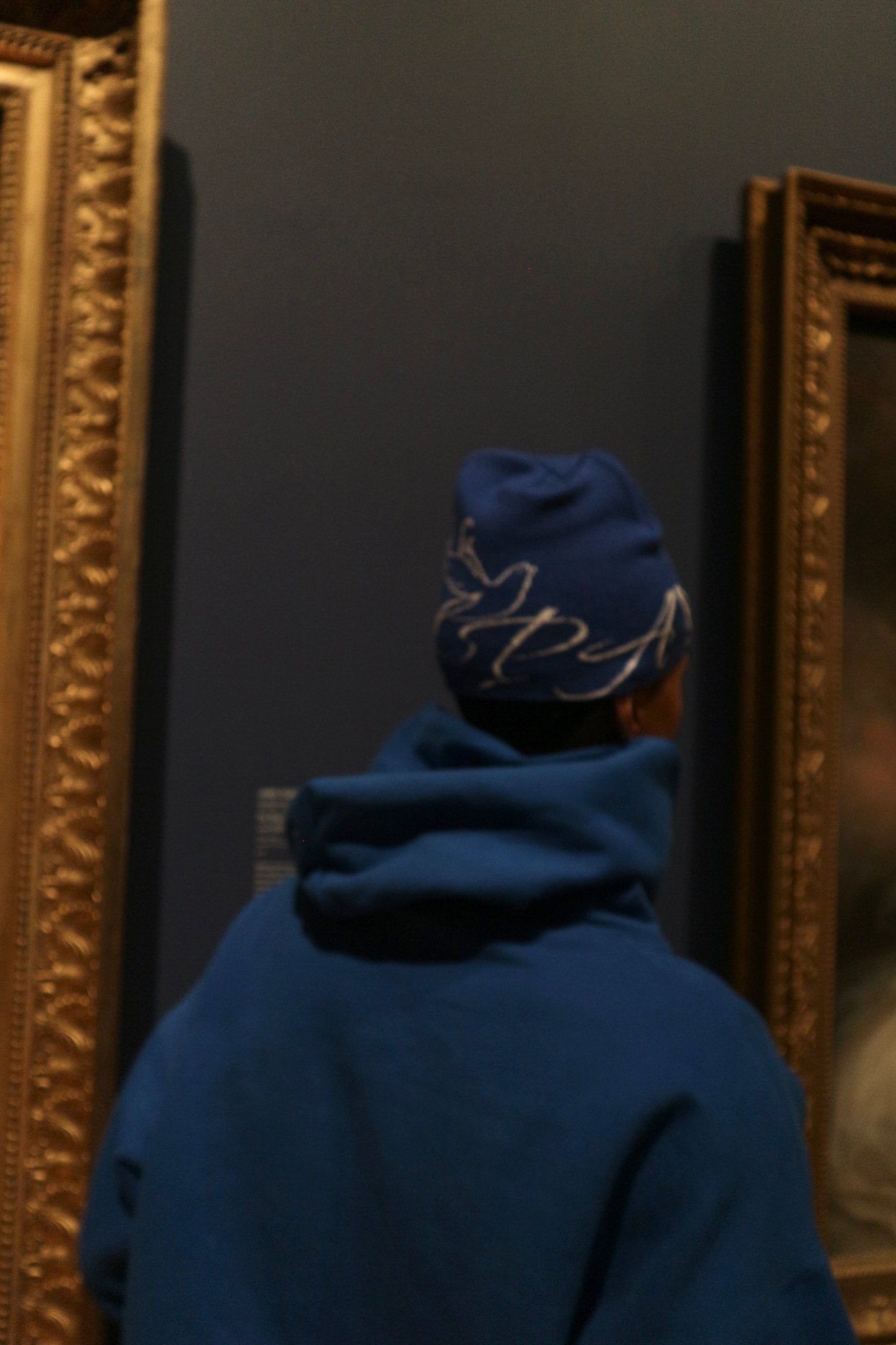 BLUE PRAYER BEANIE