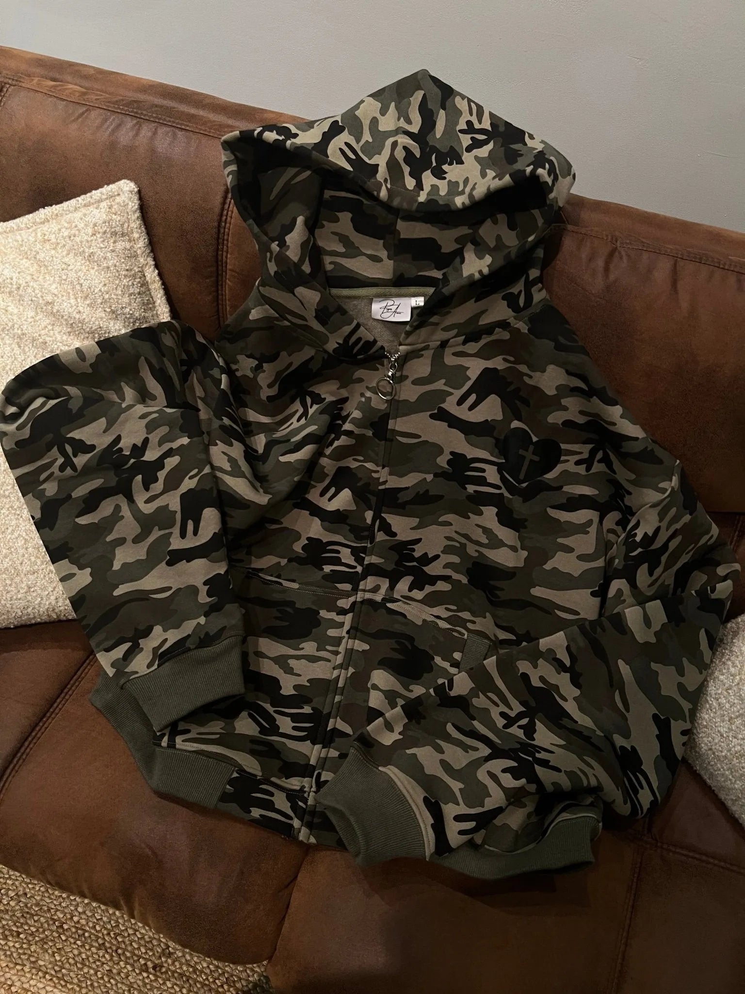 COVERED IN FAITH ZIP HOODIE - Prayers Avenu ​