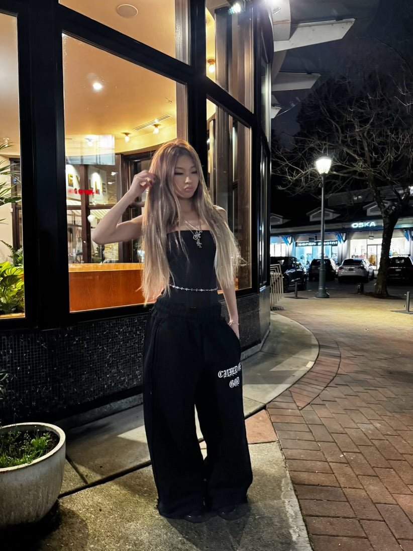 GRACE LAYER BAGGY SWEATPANTS - VOID - Prayers Avenu ​