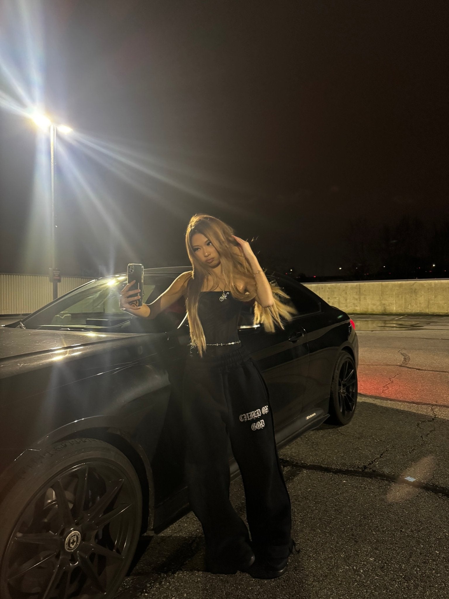 GRACE LAYER BAGGY SWEATPANTS - VOID - Prayers Avenu ​