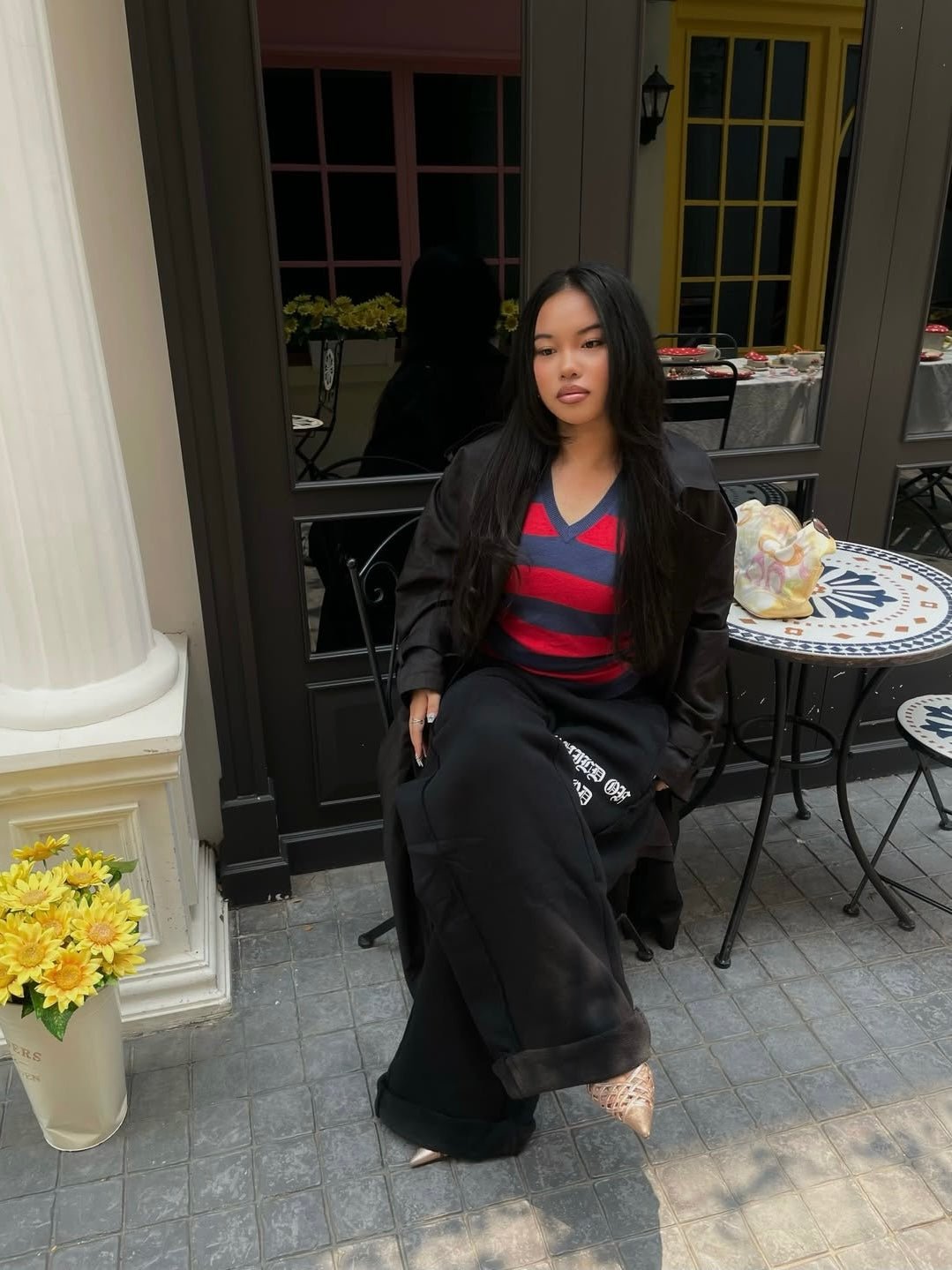 GRACE LAYER BAGGY SWEATPANTS - VOID - Prayers Avenu ​