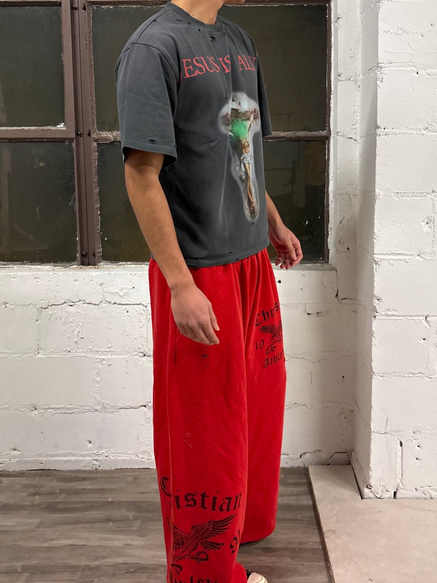 FIRE SPIRIT BAGGY SWEATPANTS - Prayers Avenu ​