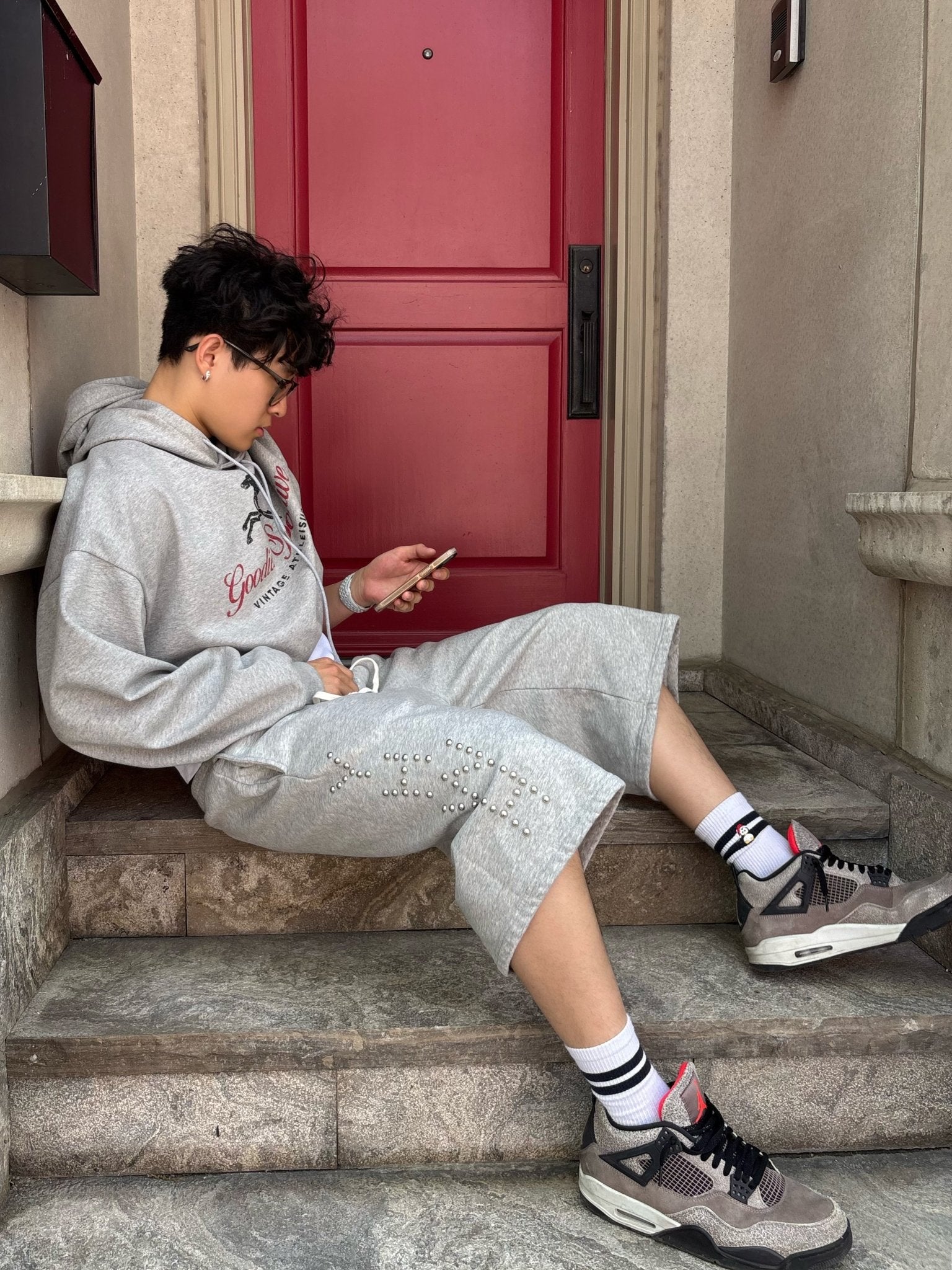 YHWH BAGGY SWEATSHORTS - Prayers Avenu ​