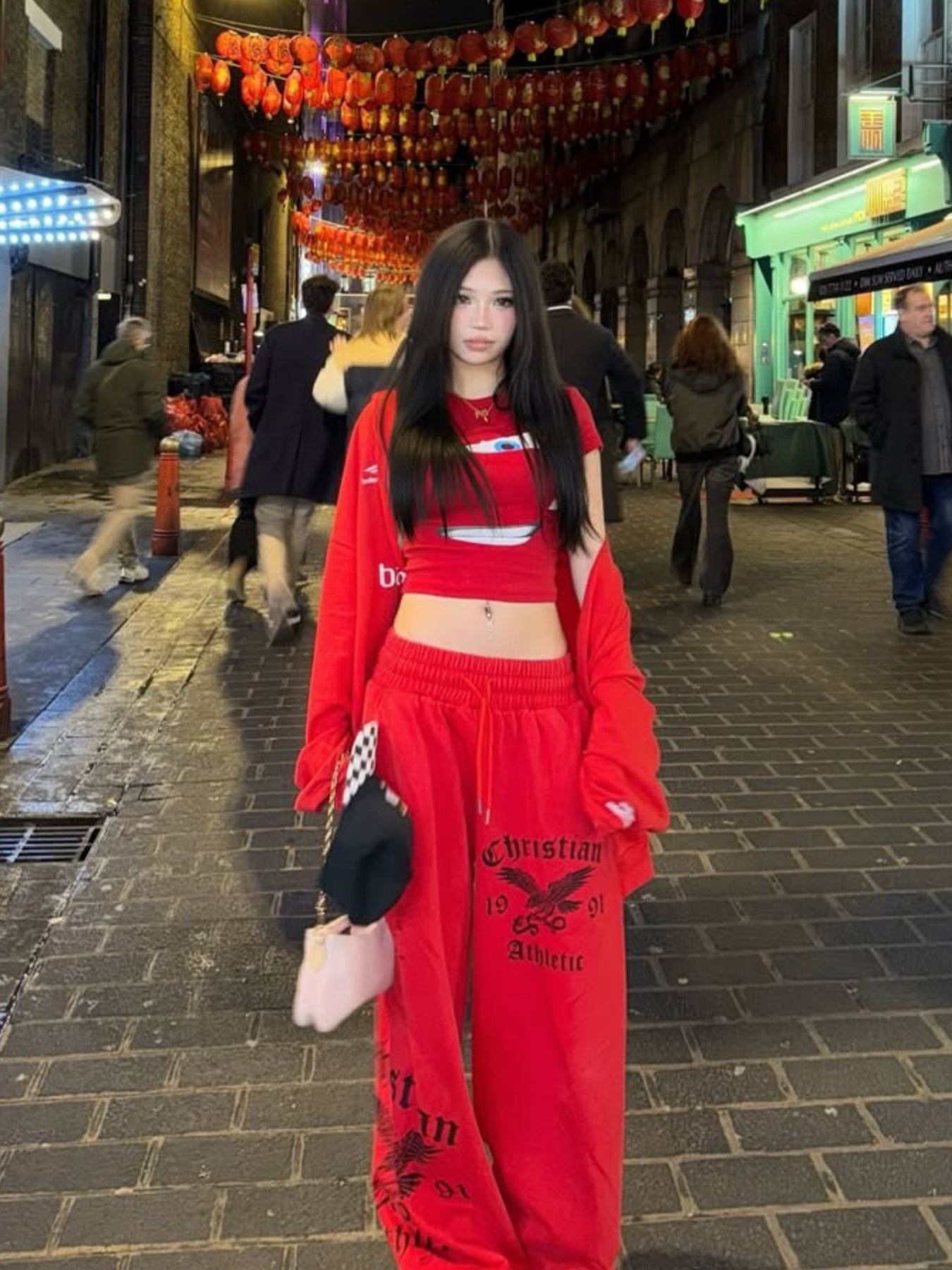 FIRE SPIRIT BAGGY SWEATPANTS