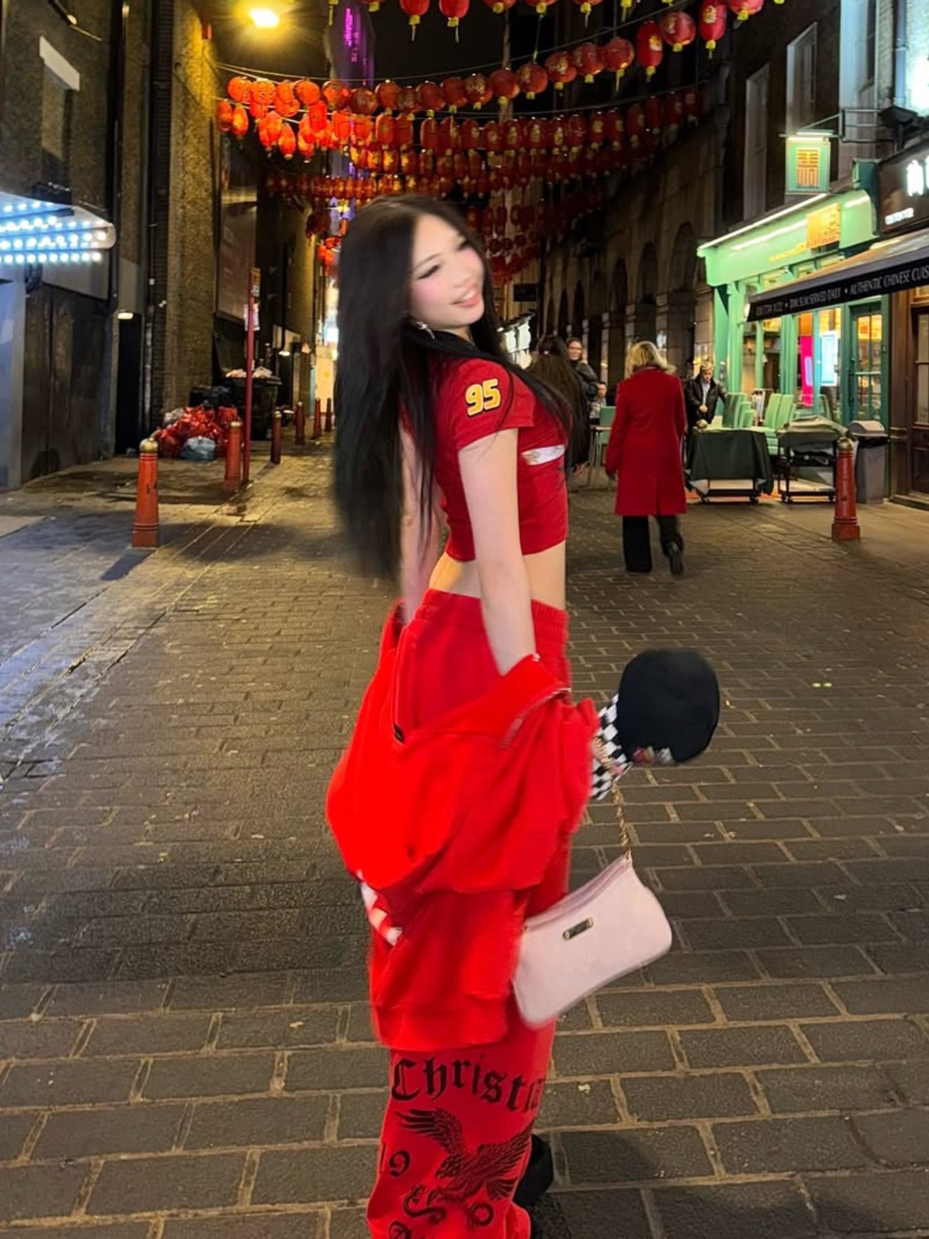 FIRE SPIRIT BAGGY SWEATPANTS