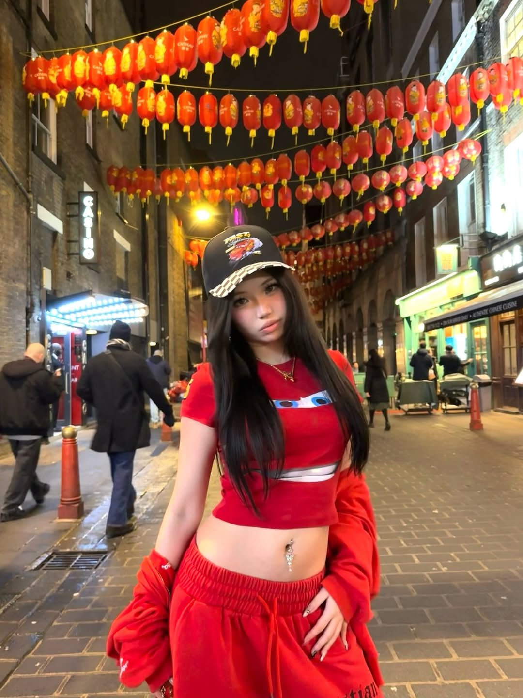 FIRE SPIRIT BAGGY SWEATPANTS