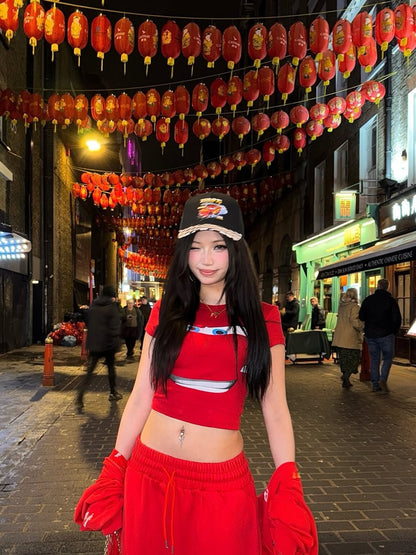 FIRE SPIRIT BAGGY SWEATPANTS