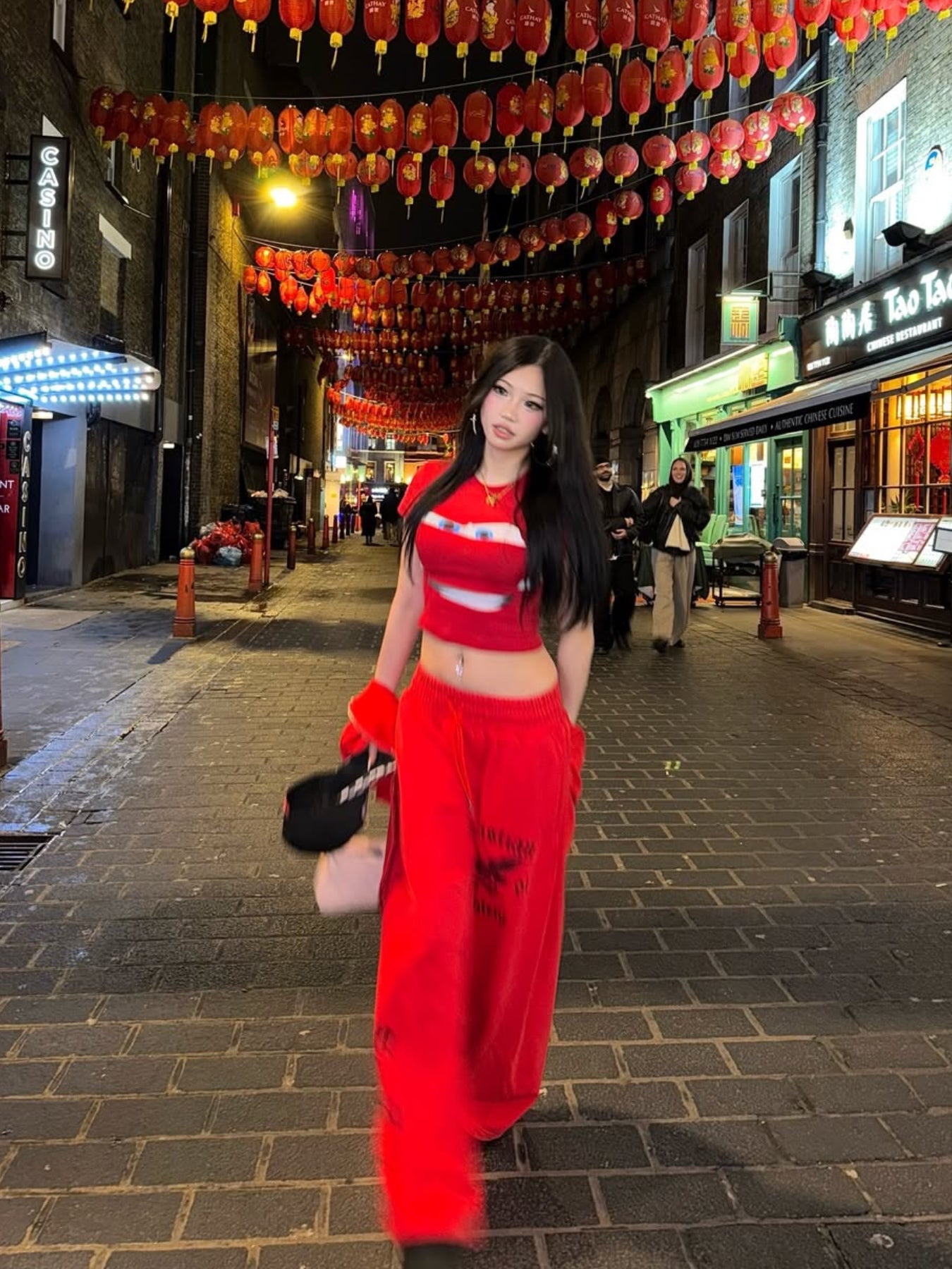 FIRE SPIRIT BAGGY SWEATPANTS