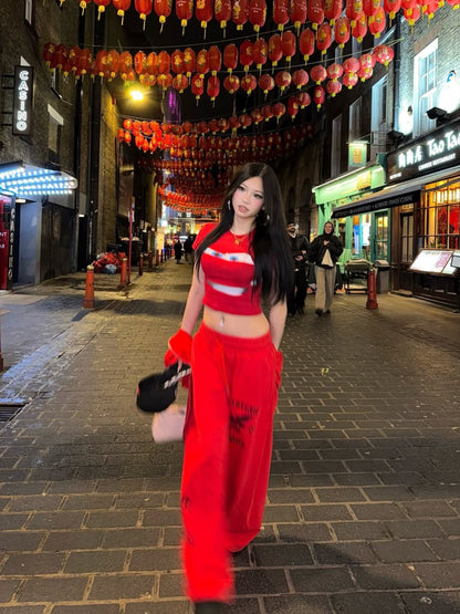 FIRE SPIRIT BAGGY SWEATPANTS