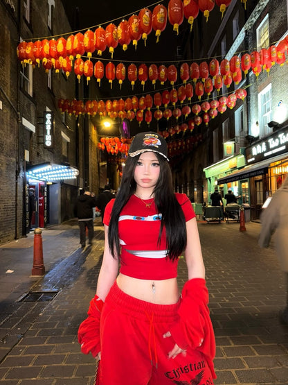 FIRE SPIRIT BAGGY SWEATPANTS