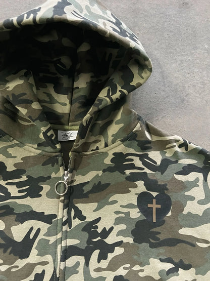 COVERED IN FAITH ZIP HOODIE - Prayers Avenu ​