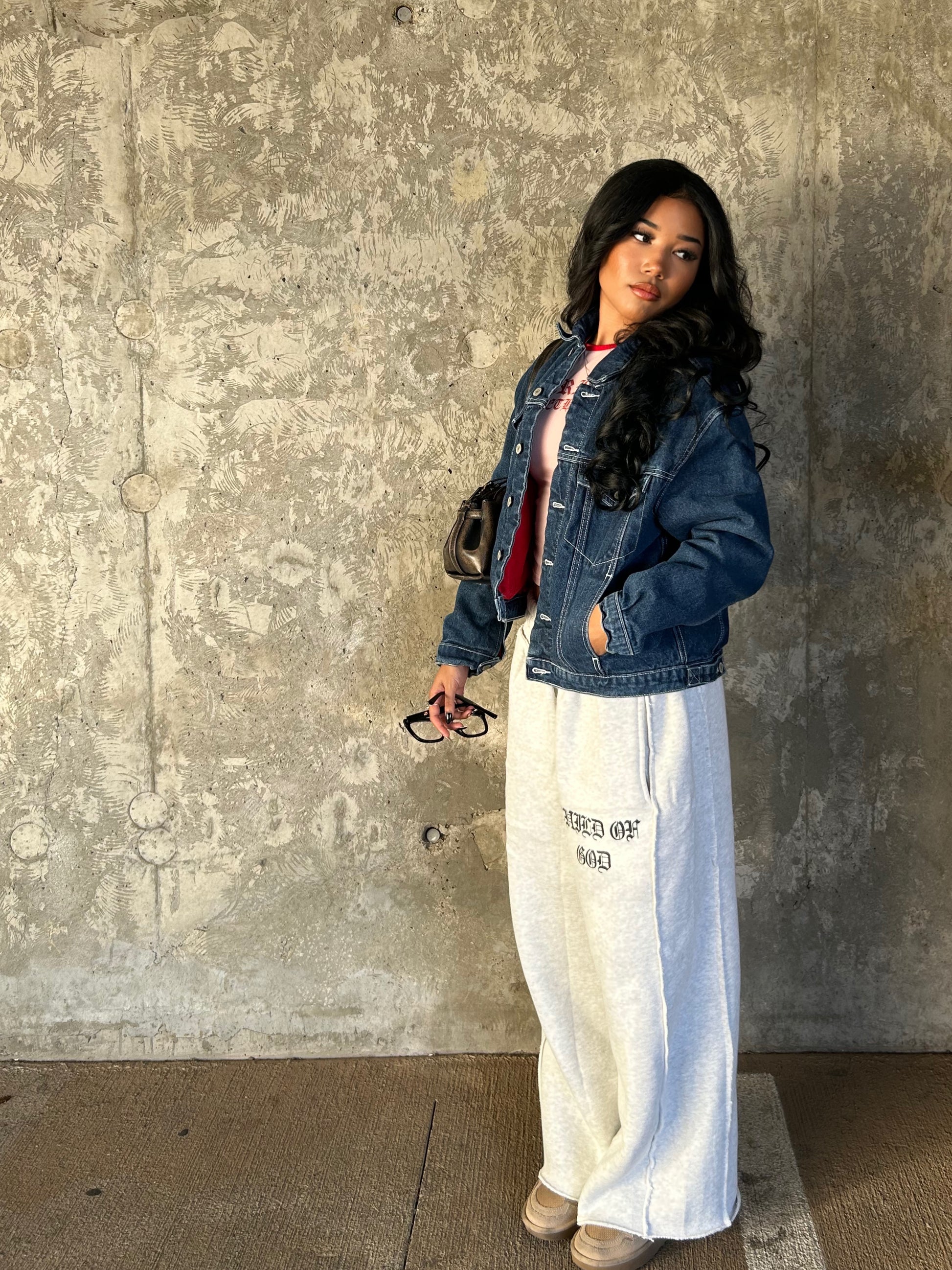 GRACE LAYER BAGGY SWEATPANTS - Prayers Avenu ​