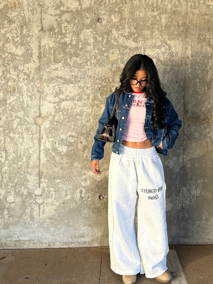 GRACE LAYER BAGGY SWEATPANTS - Prayers Avenu ​