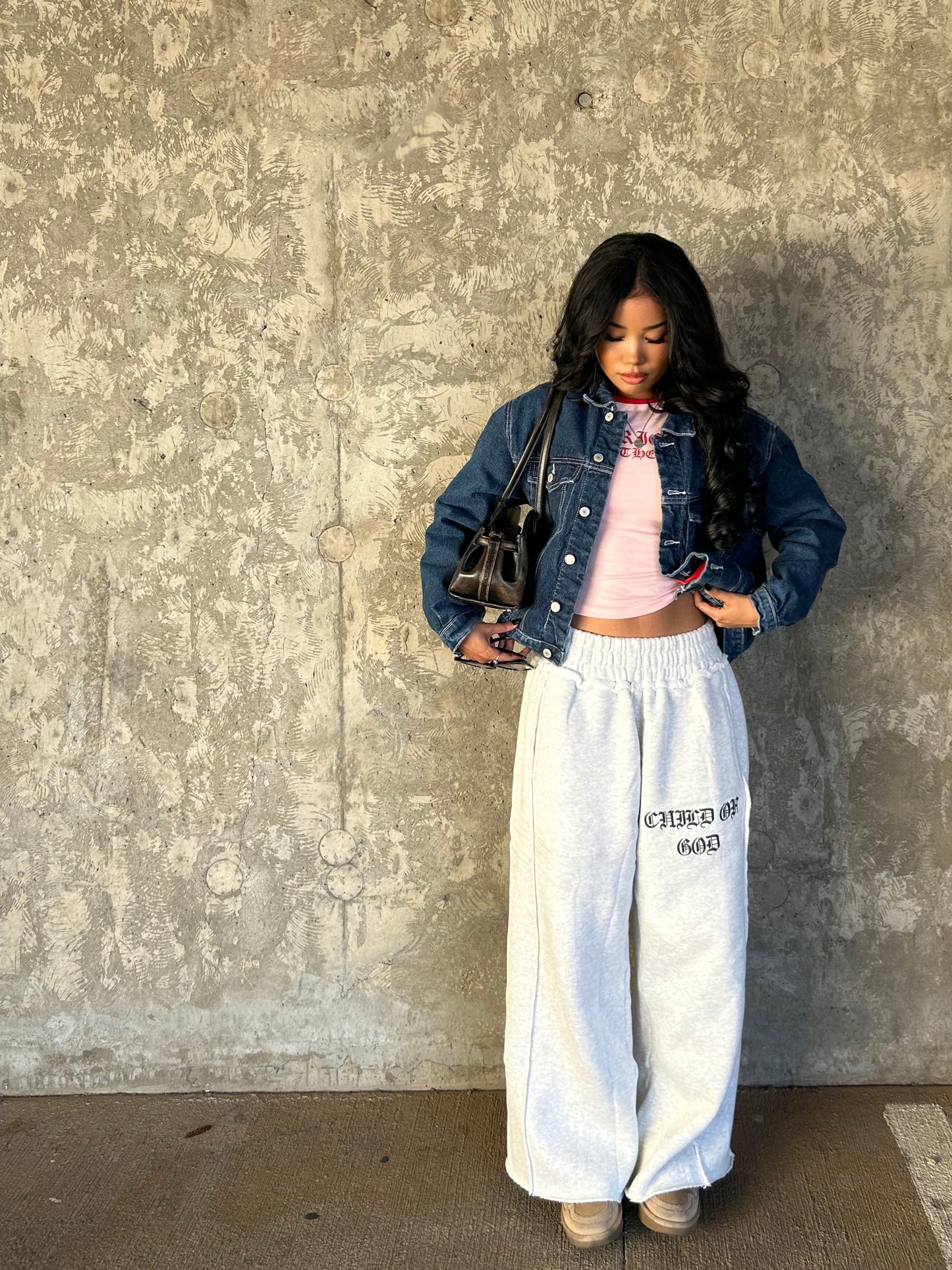 GRACE LAYER BAGGY SWEATPANTS - Prayers Avenu ​