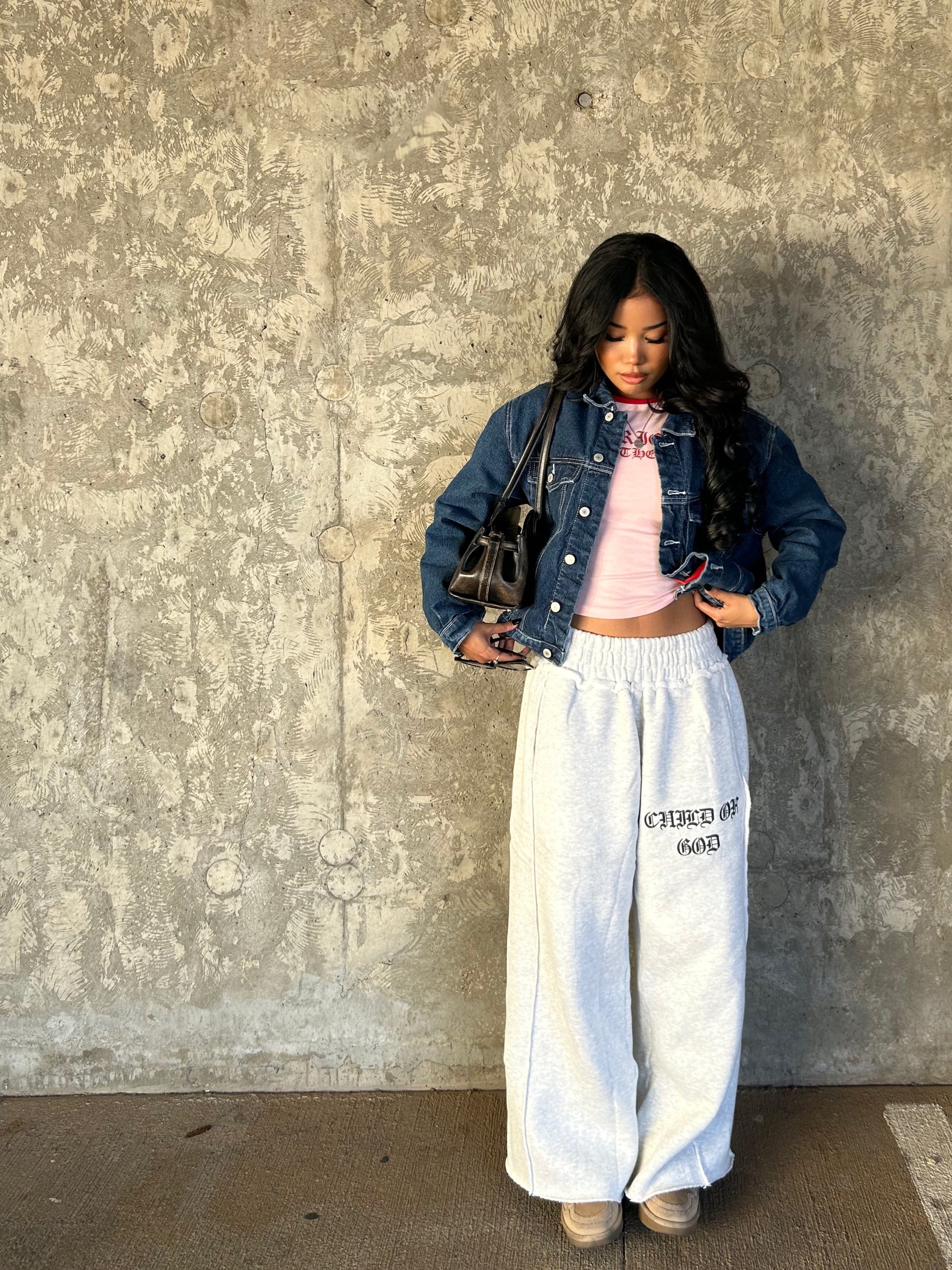 GRACE LAYER BAGGY SWEATPANTS - Prayers Avenu ​